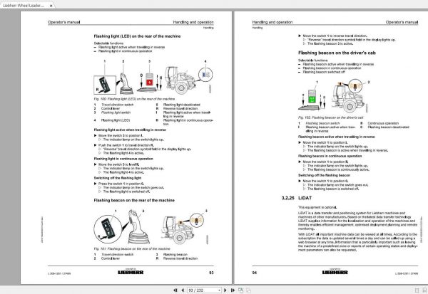 Liebherr Wheel Loader L508 1261 SN 37499 Operators Manual 2