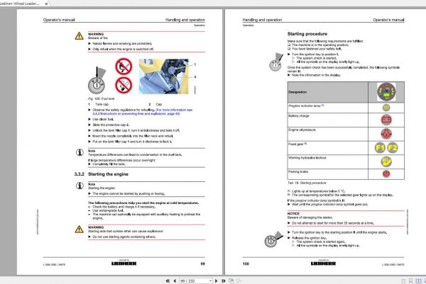 Liebherr Wheel Loader L508 1580 SN 34975 Operators Manual 3