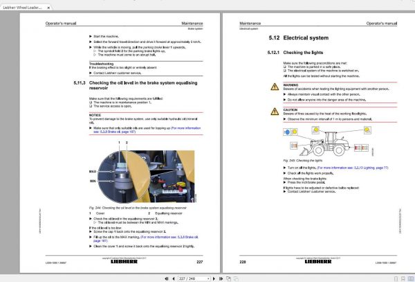 Liebherr Wheel Loader L508 1580 SN 39867 Operators Manual 3