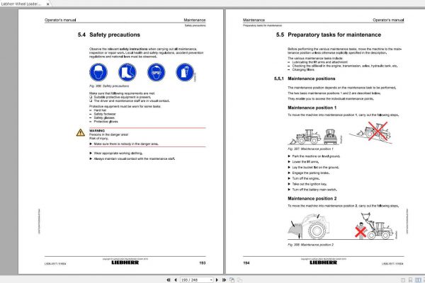 Liebherr Wheel Loader L508 1817 SN 51604 Operators Manual 3