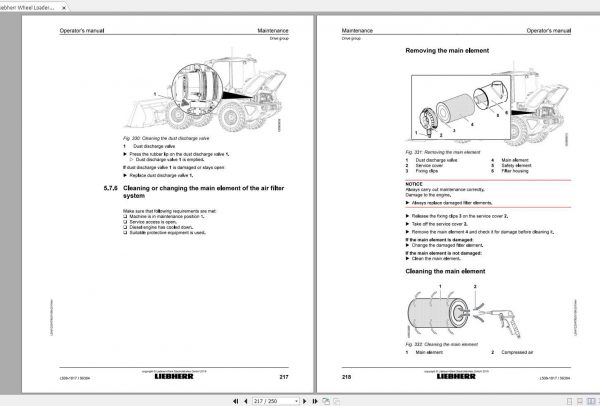 Liebherr Wheel Loader L508 1817 SN 56304 Operators Manual 3