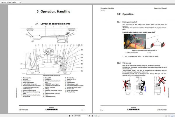 Liebherr Wheel Loader L508 788 SN 12800 Operating Manual 2