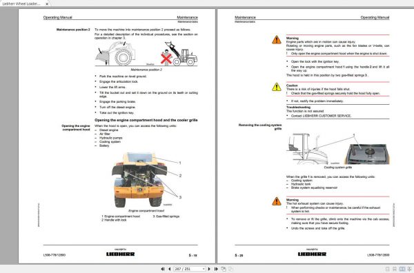 Liebherr Wheel Loader L508 788 SN 12800 Operating Manual 3