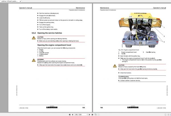 Liebherr Wheel Loader L509 1263 SN 31544 Operators Manual 3