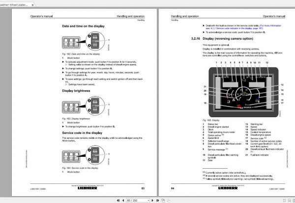 Liebherr Wheel Loader L509 1571 SN 53995 Operators Manual 2