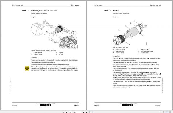 Liebherr Wheel Loader L5091262 Service Manuals 3
