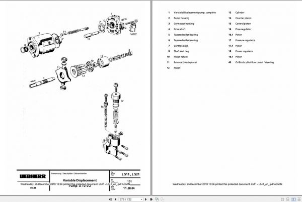 Liebherr Wheel Loader L511   L541 Service Manuals 3