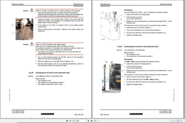 Liebherr Wheel Loader L512 L514 Stereo Service Manuals 2