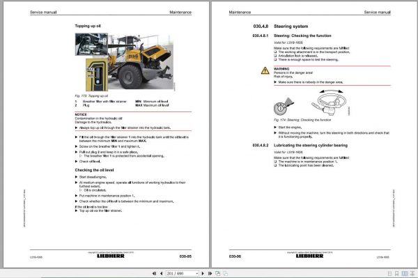 Liebherr Wheel Loader L5181655 Service Manuals 2