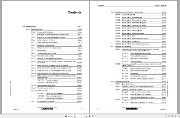 Liebherr Wheel Loader L5241355 Service Manuals 2
