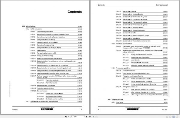Liebherr Wheel Loader L5241585 Service Manuals 2