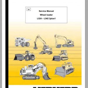 Liebherr Wheel Loader L524   L542 2plus1 Service Manuals
