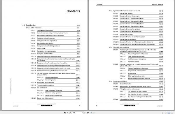 Liebherr Wheel Loader L5421269 Service Manuals 2