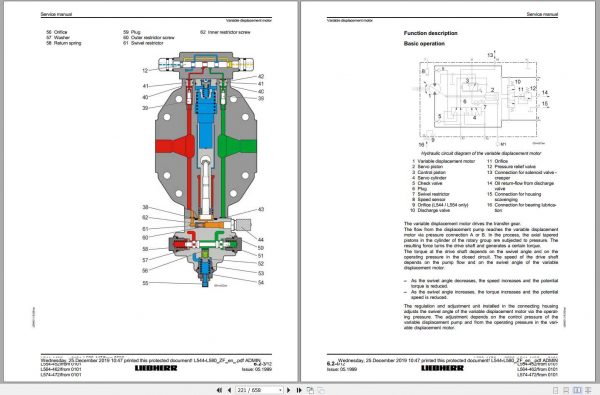 Liebherr Wheel Loader L544 L580 Service Manuals 3