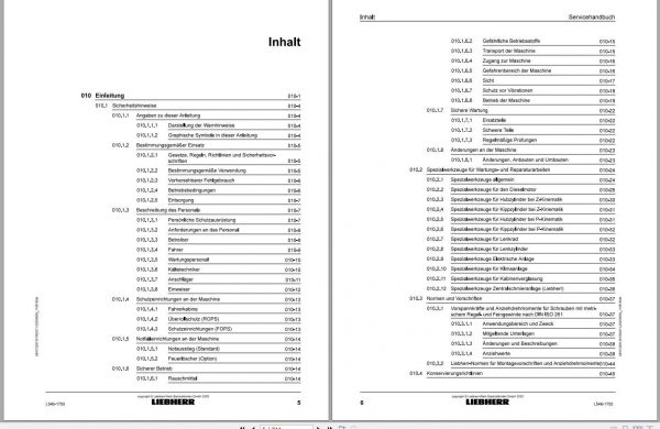 Liebherr Wheel Loader L546 1755 Service ManualDE 2