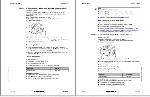 Liebherr Wheel Loader L5501839 Service Manuals 4