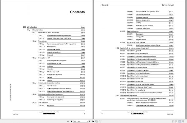 Liebherr Wheel Loader L5561332 Service Manuals 2