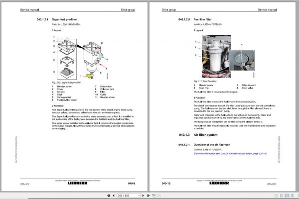 Liebherr Wheel Loader L5561410 Service Manuals 3