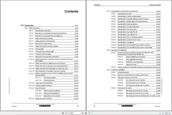Liebherr Wheel Loader L5661168 Service Manuals 2