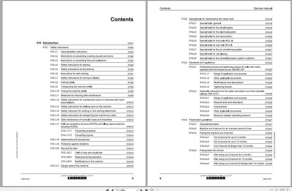Liebherr Wheel Loader L5661616 Service Manuals 2