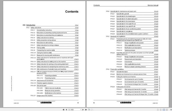 Liebherr Wheel Loader L5661618 Service Manuals 2