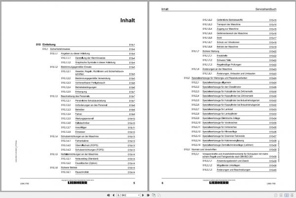 Liebherr Wheel Loader L5661758 Service ManualsDE 1