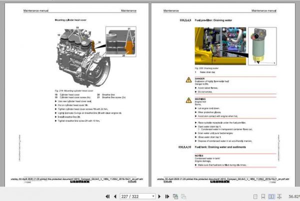 Liebherr Wheeled Excavator A916 Compact Maintenance Manual 3
