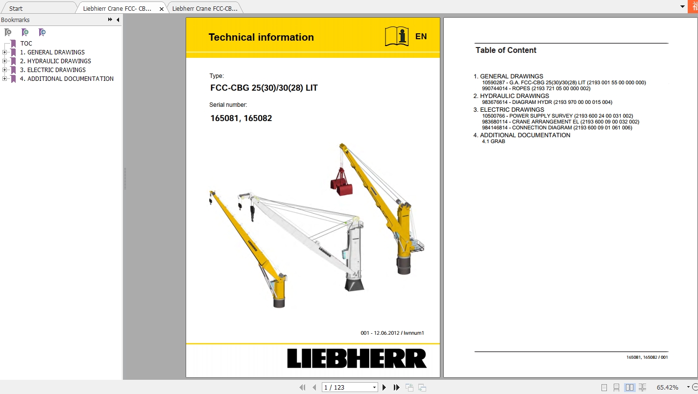 Liebhierr Crane FCC  CBG Operating Technical Information 1