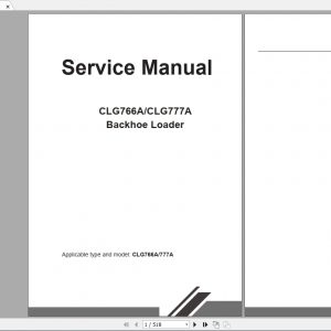 Liugong Backhoe Loader CLG766ACLG777A Service Manual 1