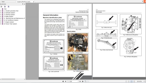 Liugong Backhoe Loader CLG766ACLG777A Service Manual 3