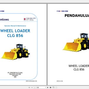 Liugong Wheel Loader CLG856 Operation and Maintenance Manual 1