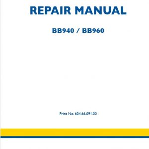 New Holland Big Baler Bb940   Bb960 Repair Manual60466091001