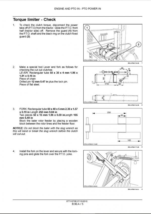 New Holland Combine Br6090 Combi Service Manual87711078b3