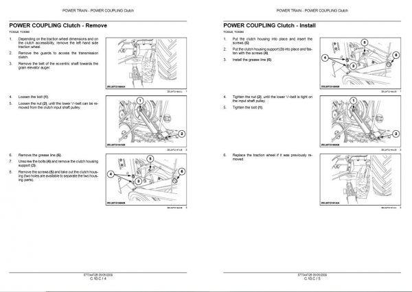 New Holland Combine Tc5040   Tc5080 Hillside Service Manual87734472b3