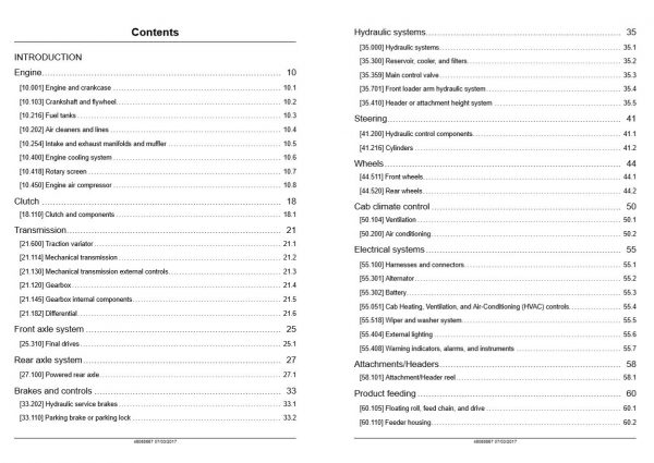 New Holland Combine Tc530 Tc530 Service Manual480688672