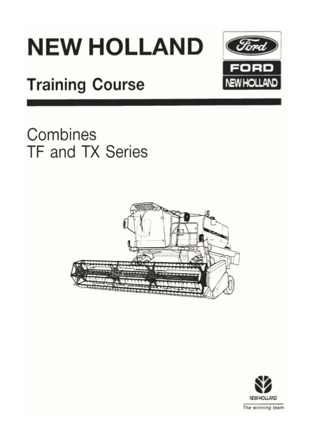 New Holland Combine Tf Tx Training Course6046400100A41