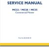 New Holland Commercial Mower Mc22  Mc35 Service Manual60455081001