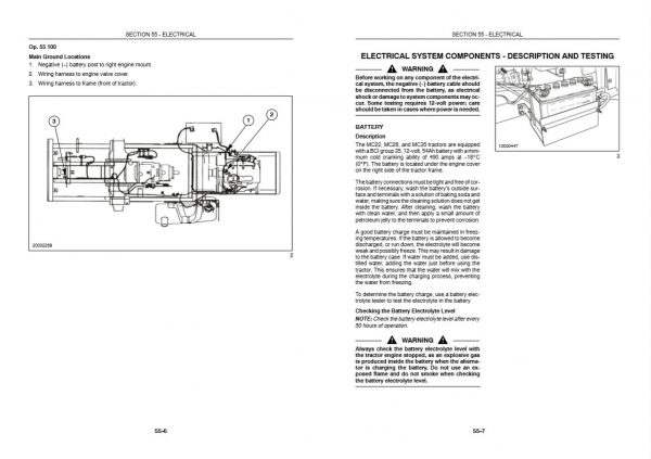 New Holland Commercial Mower Mc22  Mc35 Service Manual60455081003