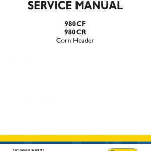 New Holland Corn Header980cf 980cr Service Manual478699641