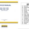 New Holland Grape Harvester Sb36   Sb64 Service Manual60482231002