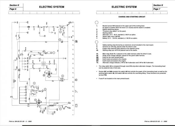 New Holland Grape Harvester Sb36   Sb64 Service Manual60482231003