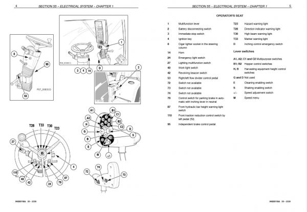 New Holland Grape Harvester Vn2080 Service Manual84205118a3