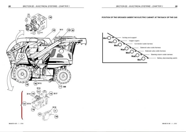 New Holland Grape Harvester Vx680 Service Manual60482311003