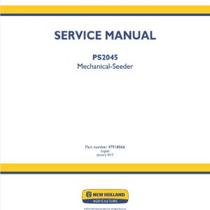 New Holland Mechanical seeder Ps2045 Service Manual1