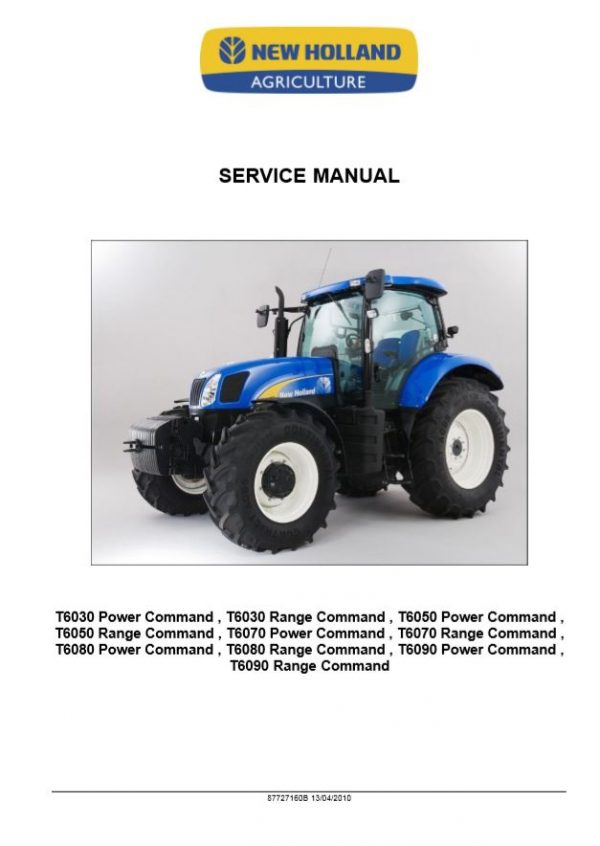 New Holland Power Command T6030   T6090 Service Manual87727160bA41