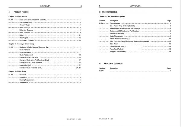 New Holland Round Baler 544   548 Repair Manual60466111013