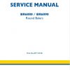 New Holland Round Baler Br6080   Br6090 Service Manual87711071b1
