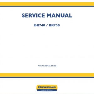 New Holland Round Baler Br740br750 Service Manual60466231001