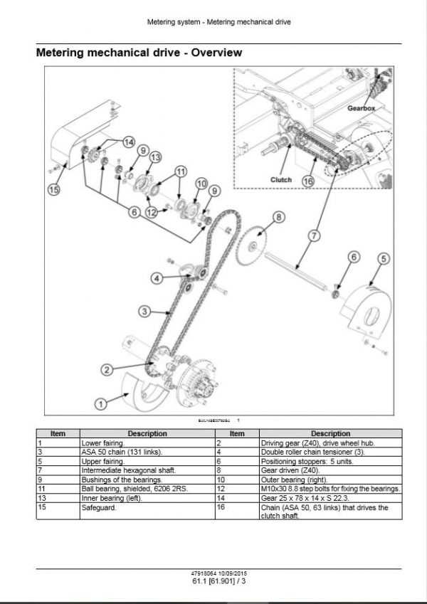 New Holland Seeder Ps2030 Service Manual479180643