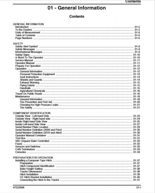 New Holland Square Baler Bb9090 Service Manual475226962